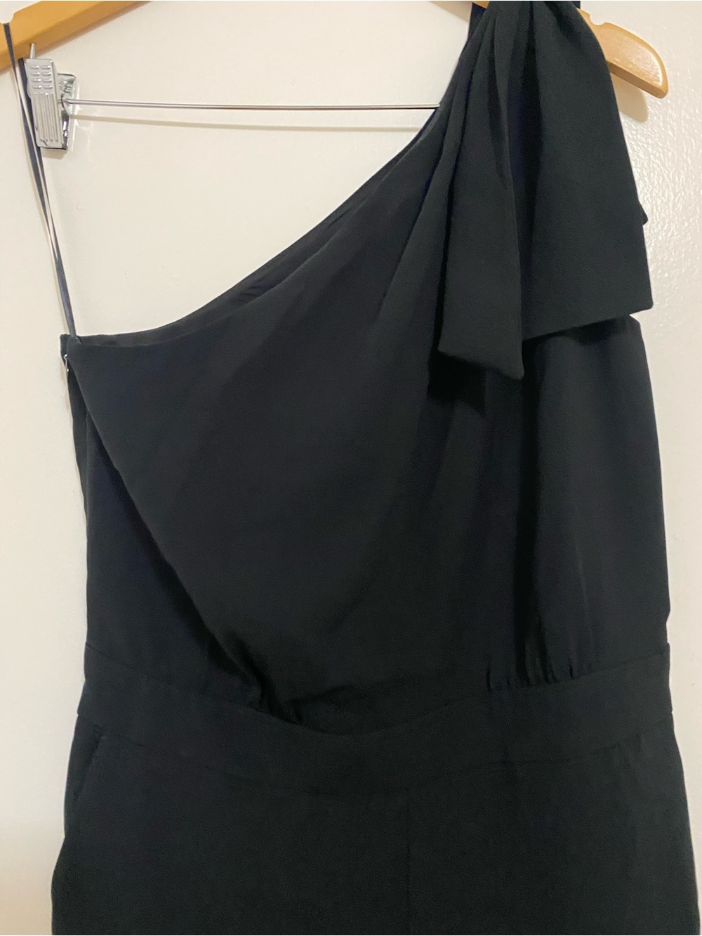 J. Crew Black One-Shoulder Jumpsuit In Black - Picture 6 of 9